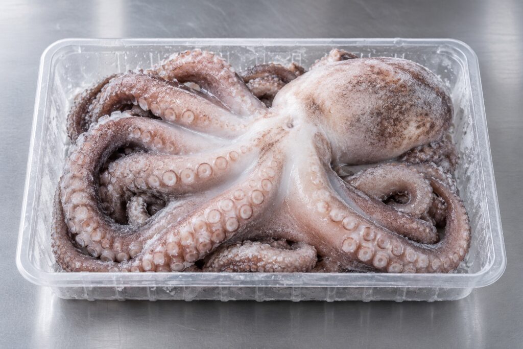 Pulpo en bandeja